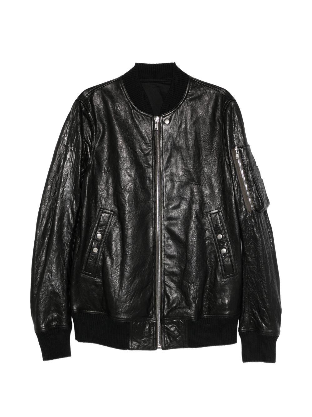 Bomber Classic Flight in nero Rick Owens - uomo 