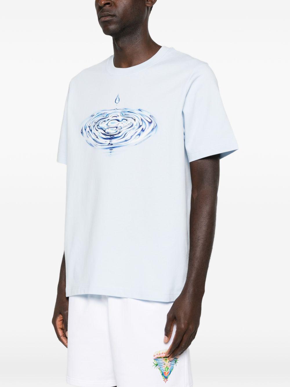T-shirt con grafica in azzurro Casablanca - uomo 