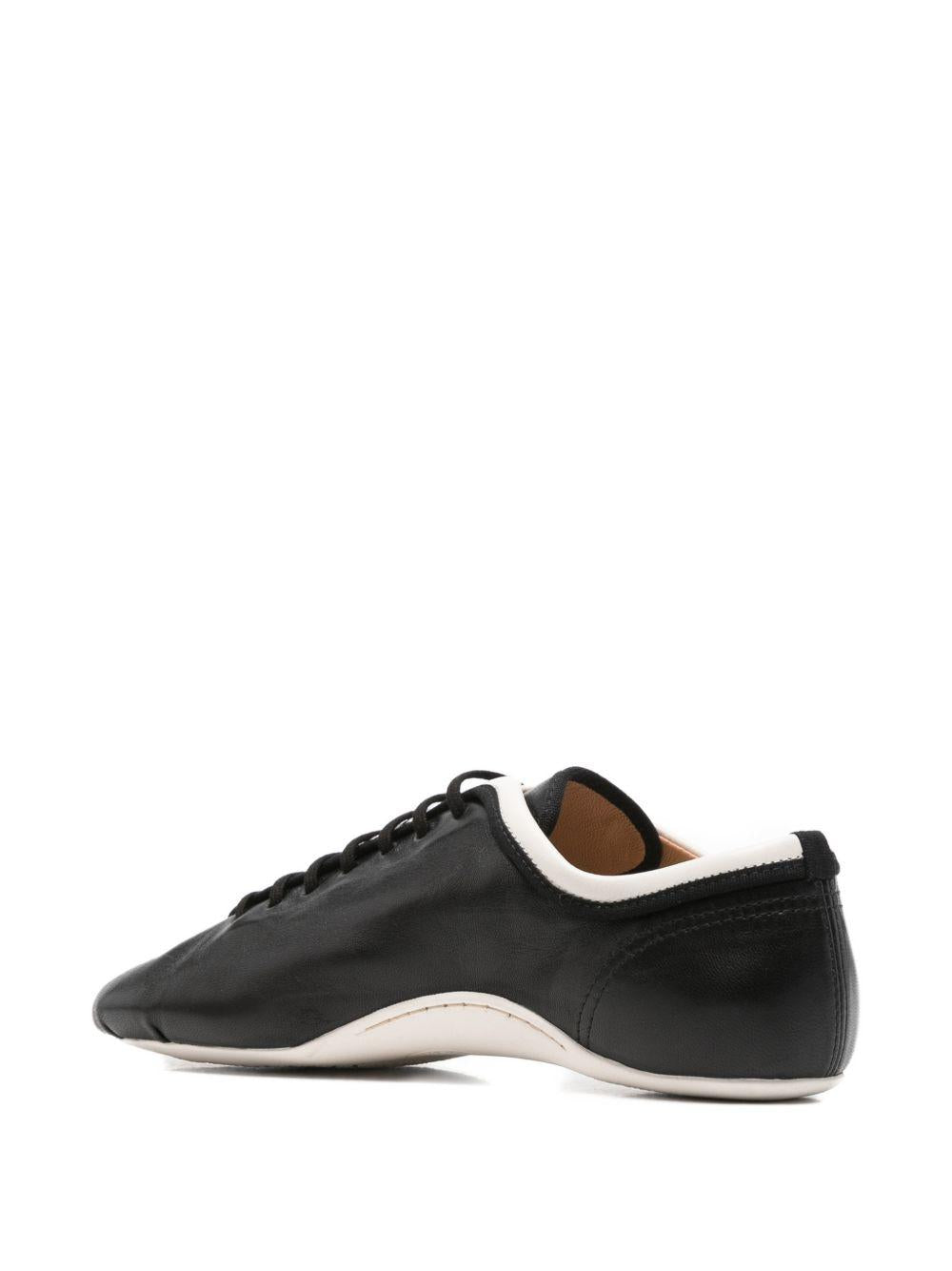 Sneakers allacciate in pelle nappa in nero  Dries van noten - donna 