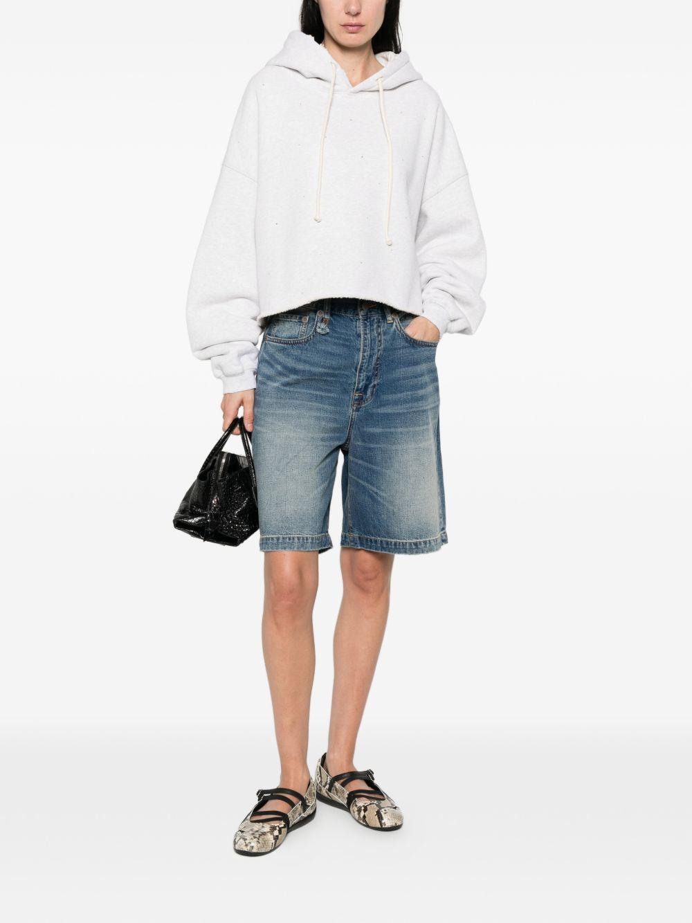 Pantaloncini di jeans a cinque tasche in blu R13 - donna 
