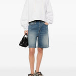 Pantaloncini di jeans a cinque tasche in blu R13 - donna 