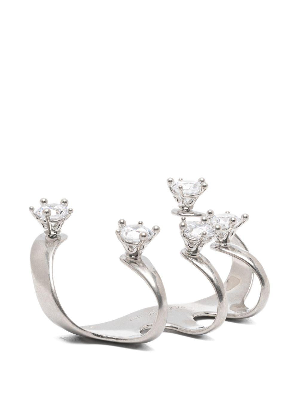 Bracciale da mano con diamanti in argento Panconesi - unisex 