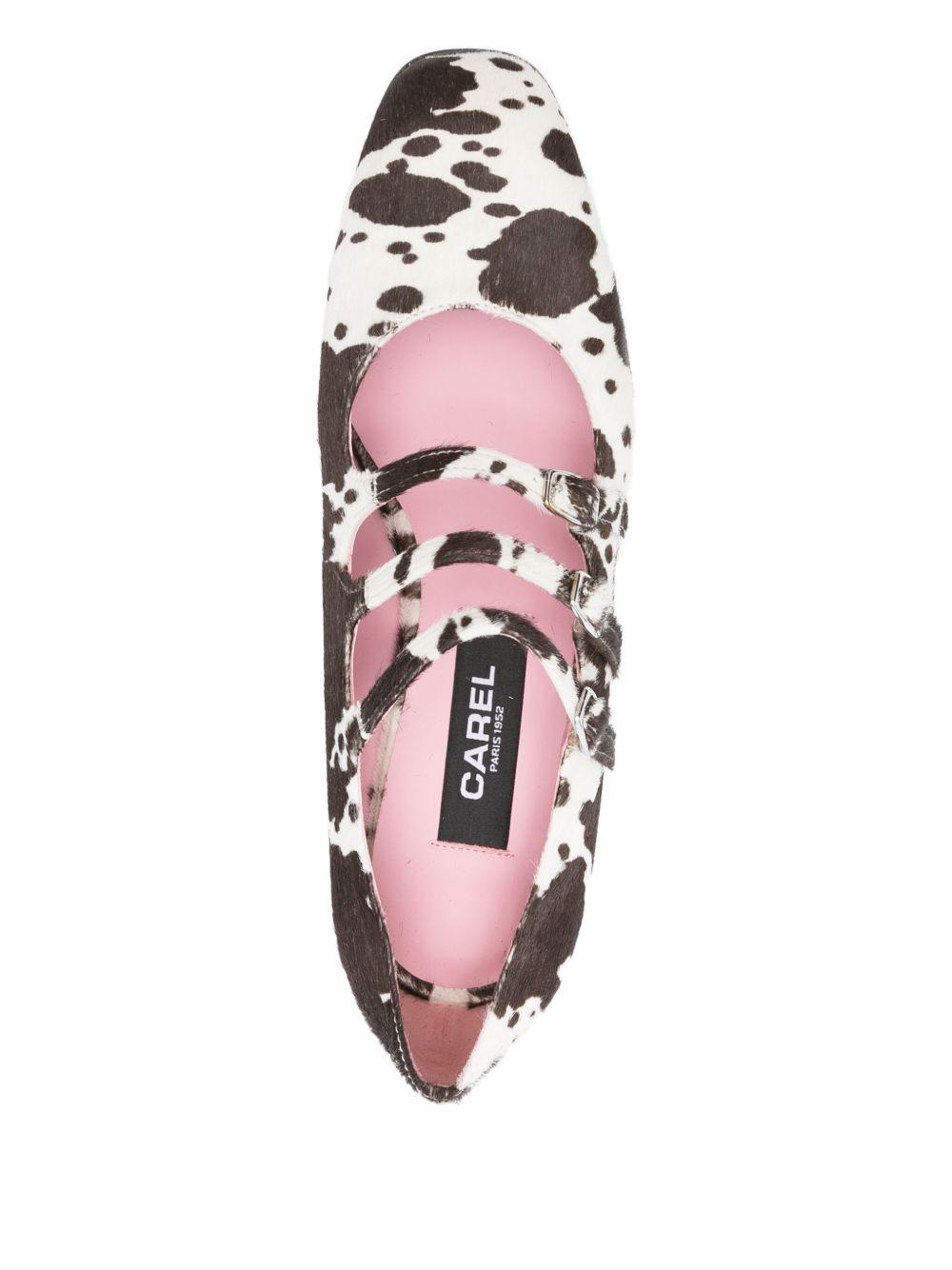 Decollete kina con stampa animalier multicolore Carel paris - donna 