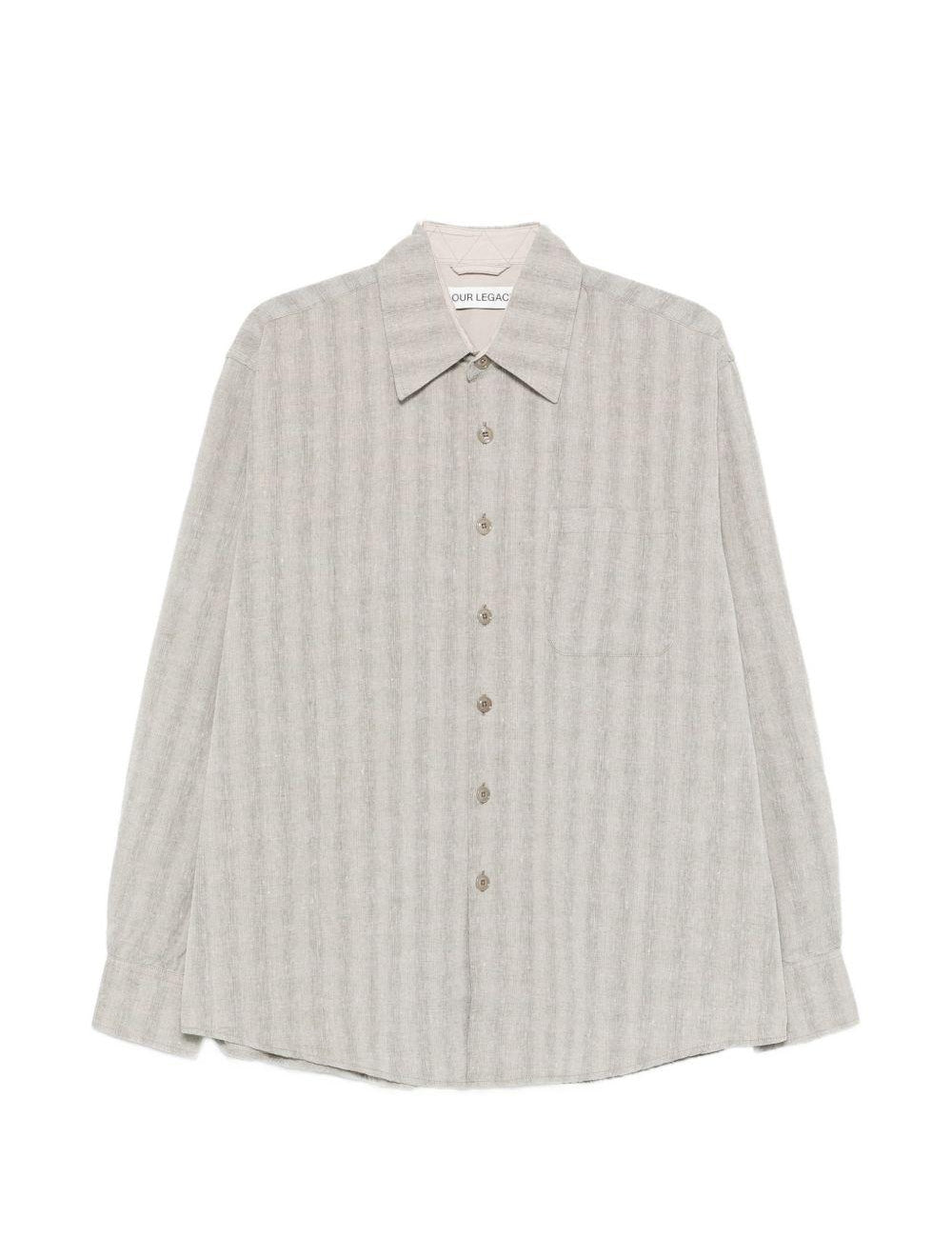 Camicia a righe above in beige Our legacy - uomo 