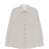 Camicia a righe above in beige Our legacy - uomo 