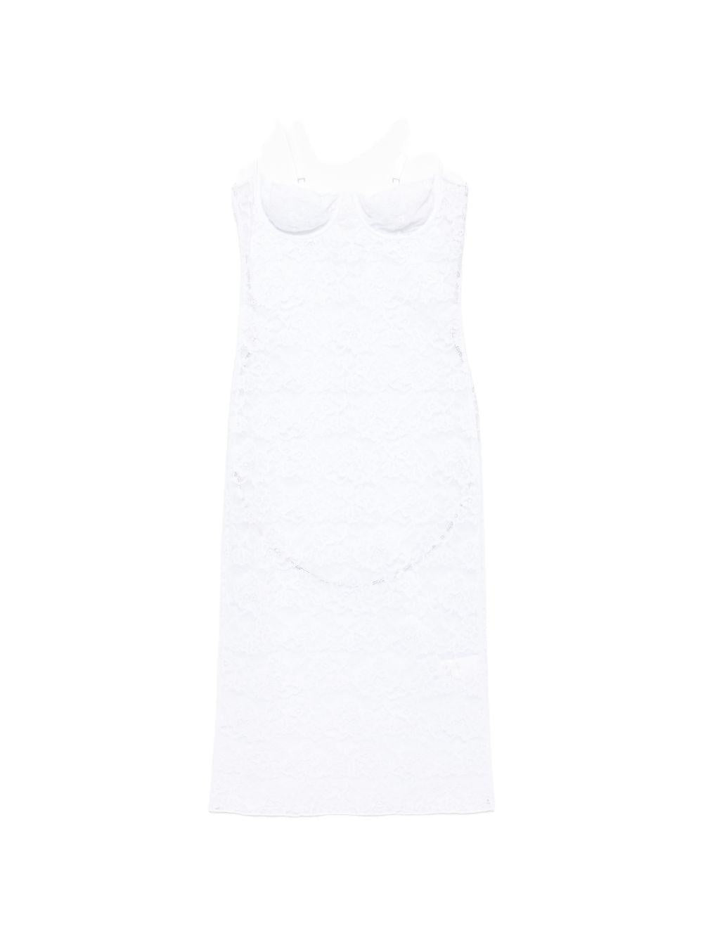Abito in pizzo con ferretto in bianco Oséree - donna 