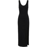 Abito midi in cotone opaque in nero Wardrobe NYC - donna 