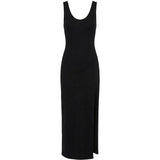Abito midi in cotone opaque in nero Wardrobe NYC - donna 