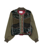 Giacca con stringhe in verde militare Kolor - uomo 
