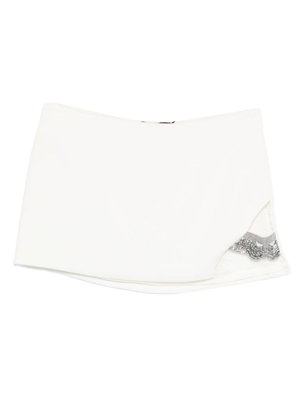 Minigonna con decorazione in bianco Amen - donna 