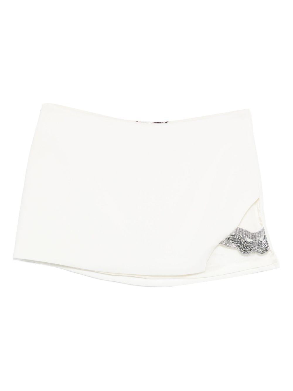 Minigonna con decorazione in bianco Amen - donna 