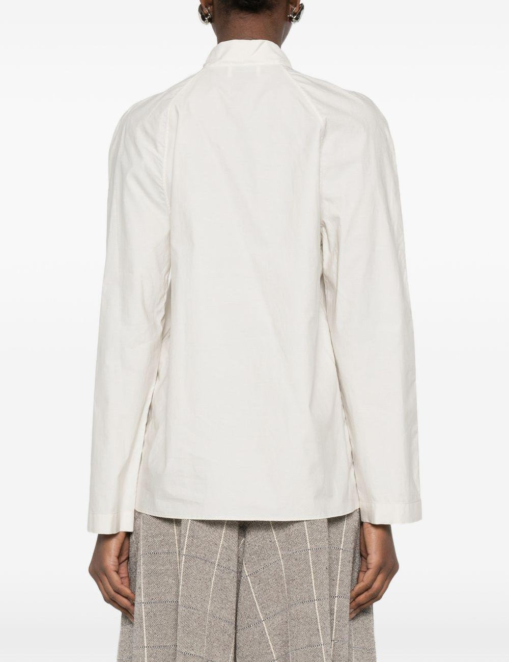 Blusa ascot in bianco LEMAIRE - donna 