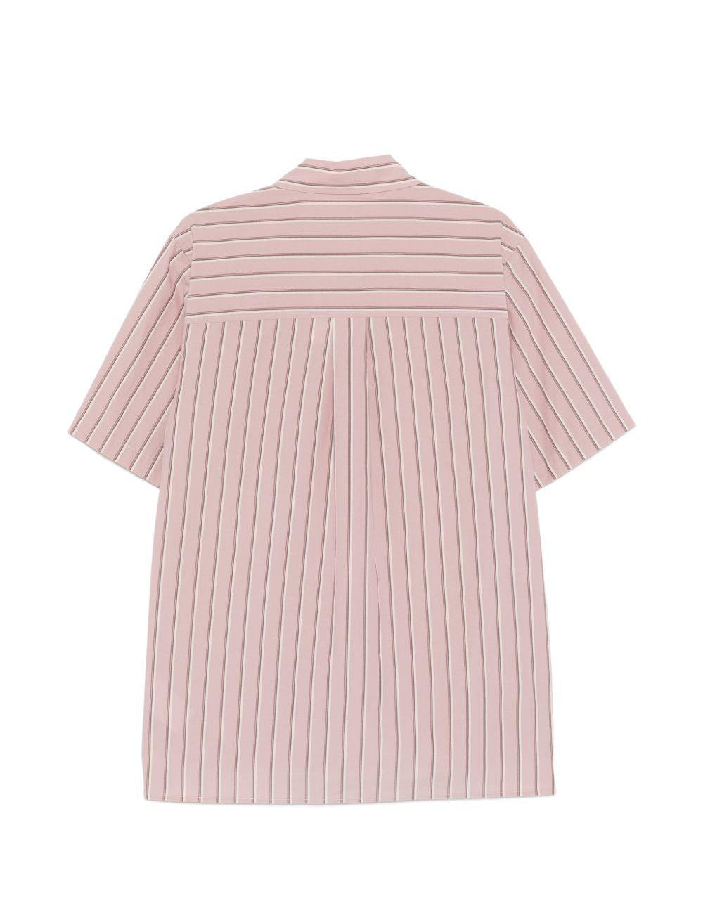 Camicia a maniche corte a righe in rosa Simkhai - uomo 