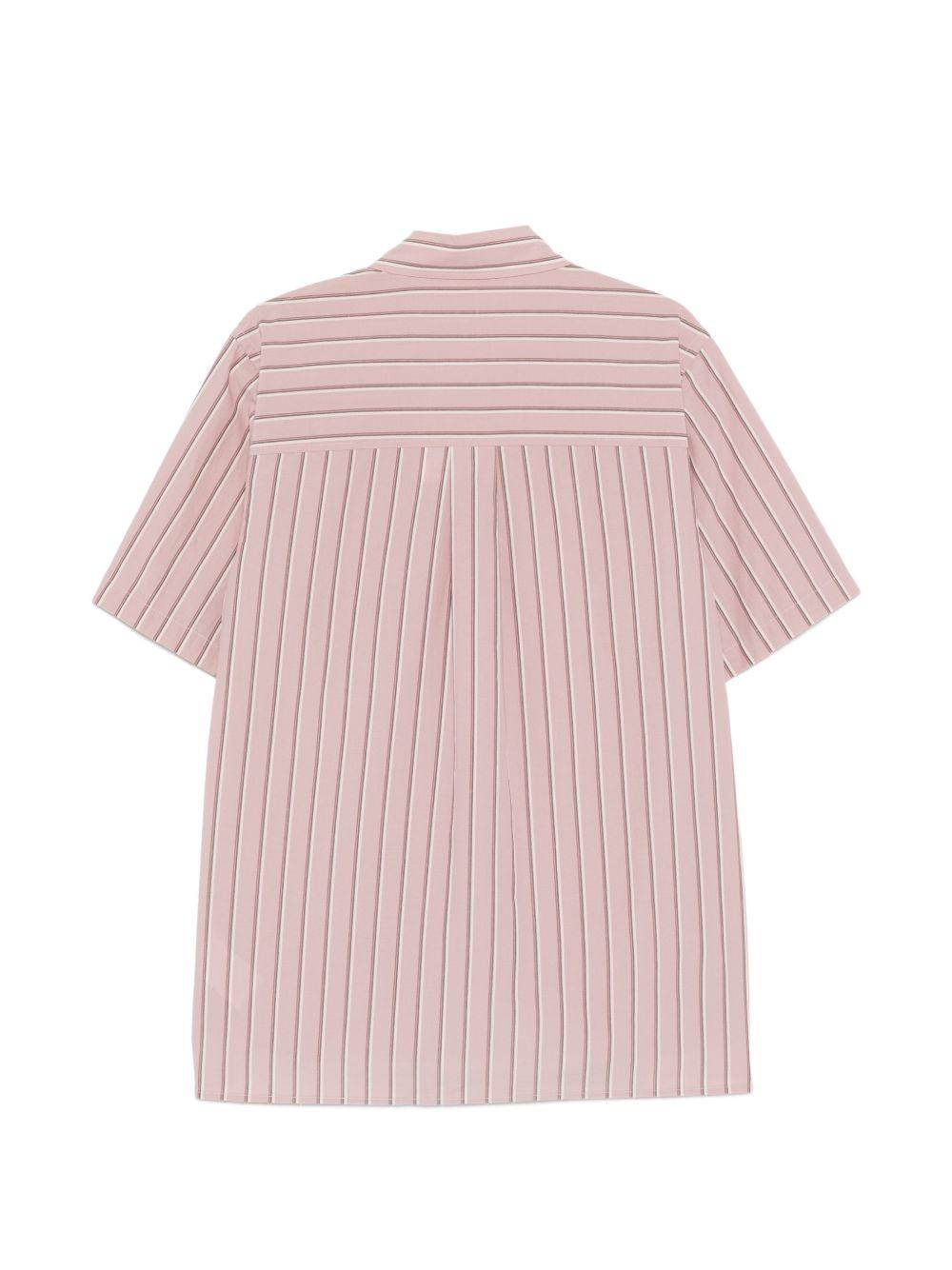 Camicia a maniche corte a righe in rosa Simkhai - uomo 