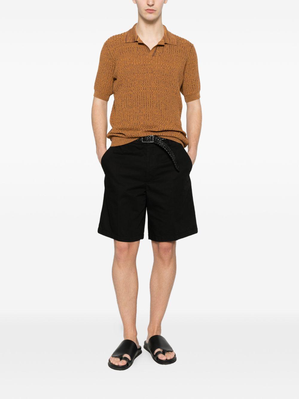 Pantaloncini con parte anteriore piatta in nero Zegna - uomo 