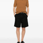 Pantaloncini con parte anteriore piatta in nero Zegna - uomo 