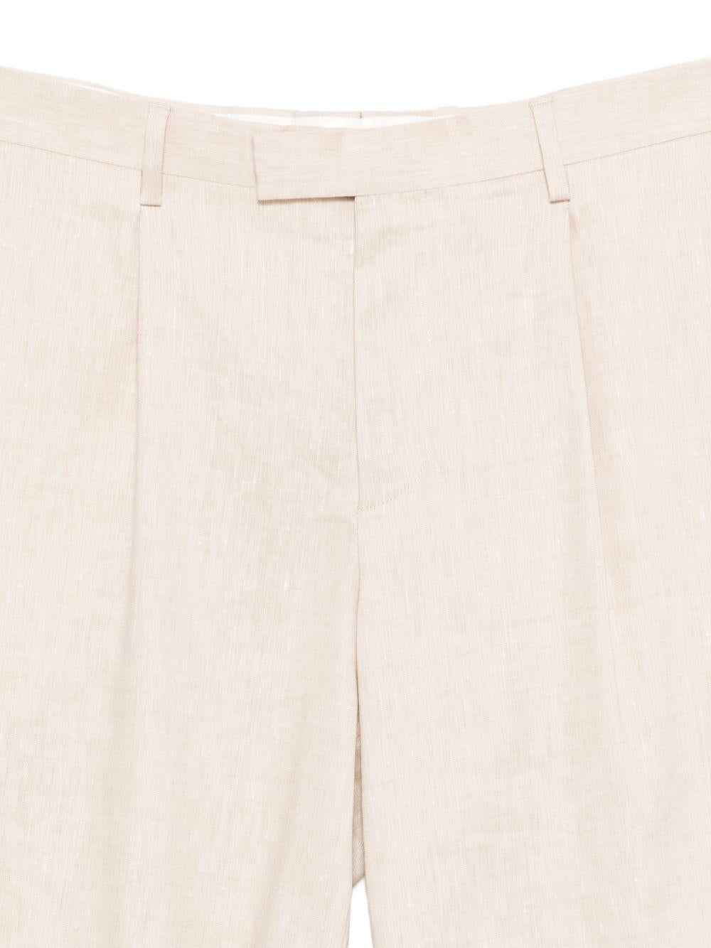 Bermuda con pieghe in beige Lardini - uomo 