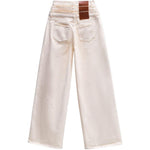 Jeans in denim con design a strati in avorio Viktor&rolf - donna 