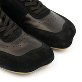 Sneakers con grafica numerica in nero 