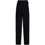 Pantaloni favetta in nero Max Mara Sportmax- donna 