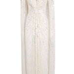 Abito da sera con paillettes goldfinger 007 in avorio Jenny packham - donna 