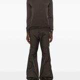 Pantaloni con zip in marrone Rick owens - uomo 