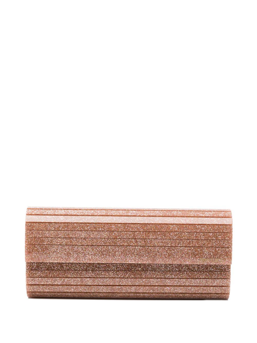 Clutch sweetie con logo in rosa Jimmy choo - donna 