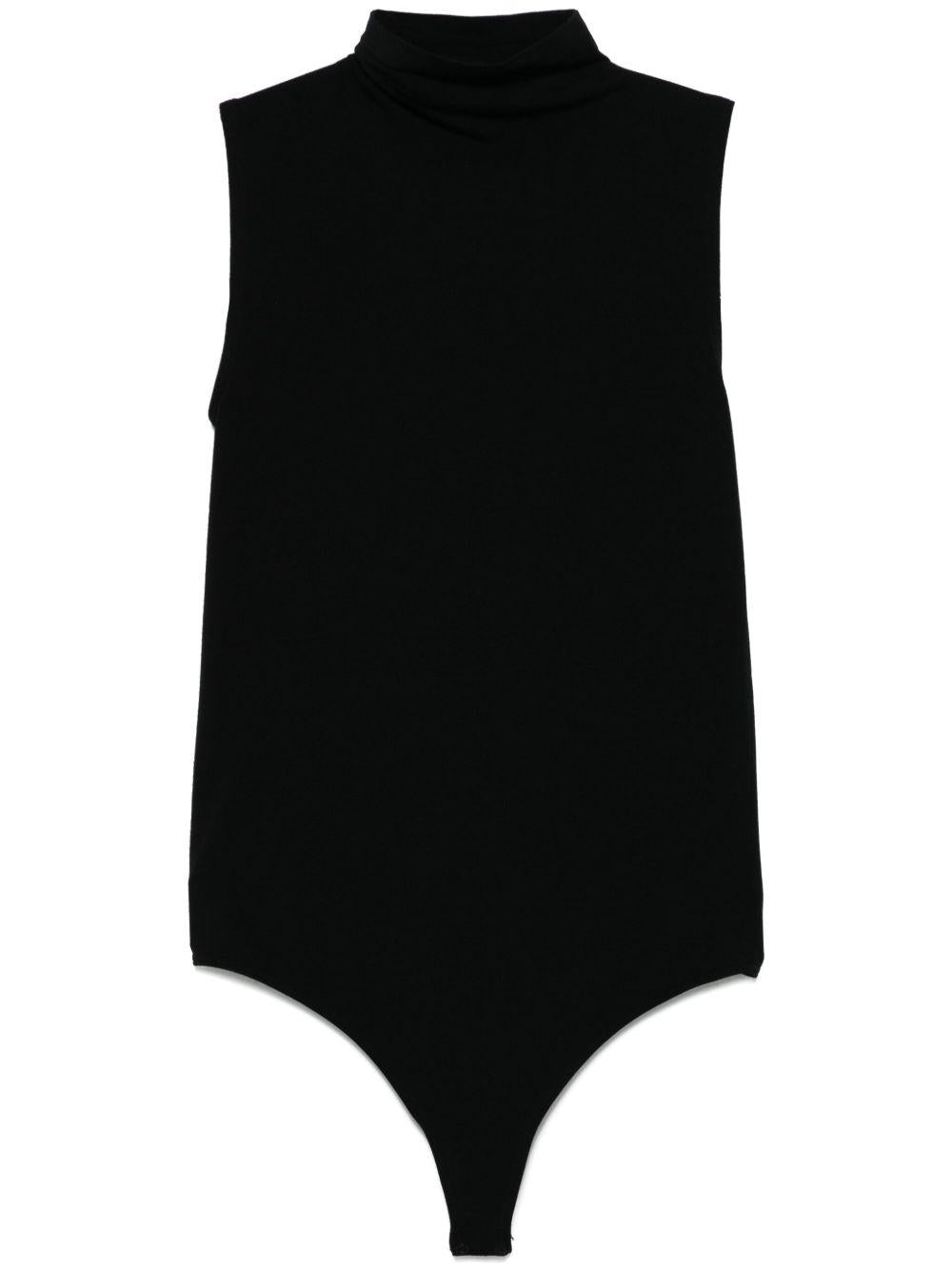 Body a collo alto  in nero Wolford - donna 