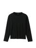 T-shirt Rond Carré a maniche lunghe in nero Jacquemus - uomo