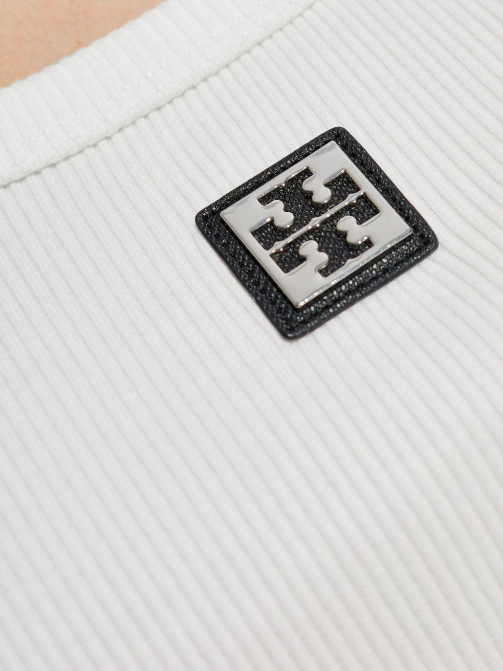 Canotta con applicazione in bianco Tory burch - donna 