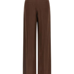 Pantaloni plissé in marrone Brunello cucinelli - donna 