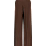 Pantaloni plissé in marrone Brunello cucinelli - donna 