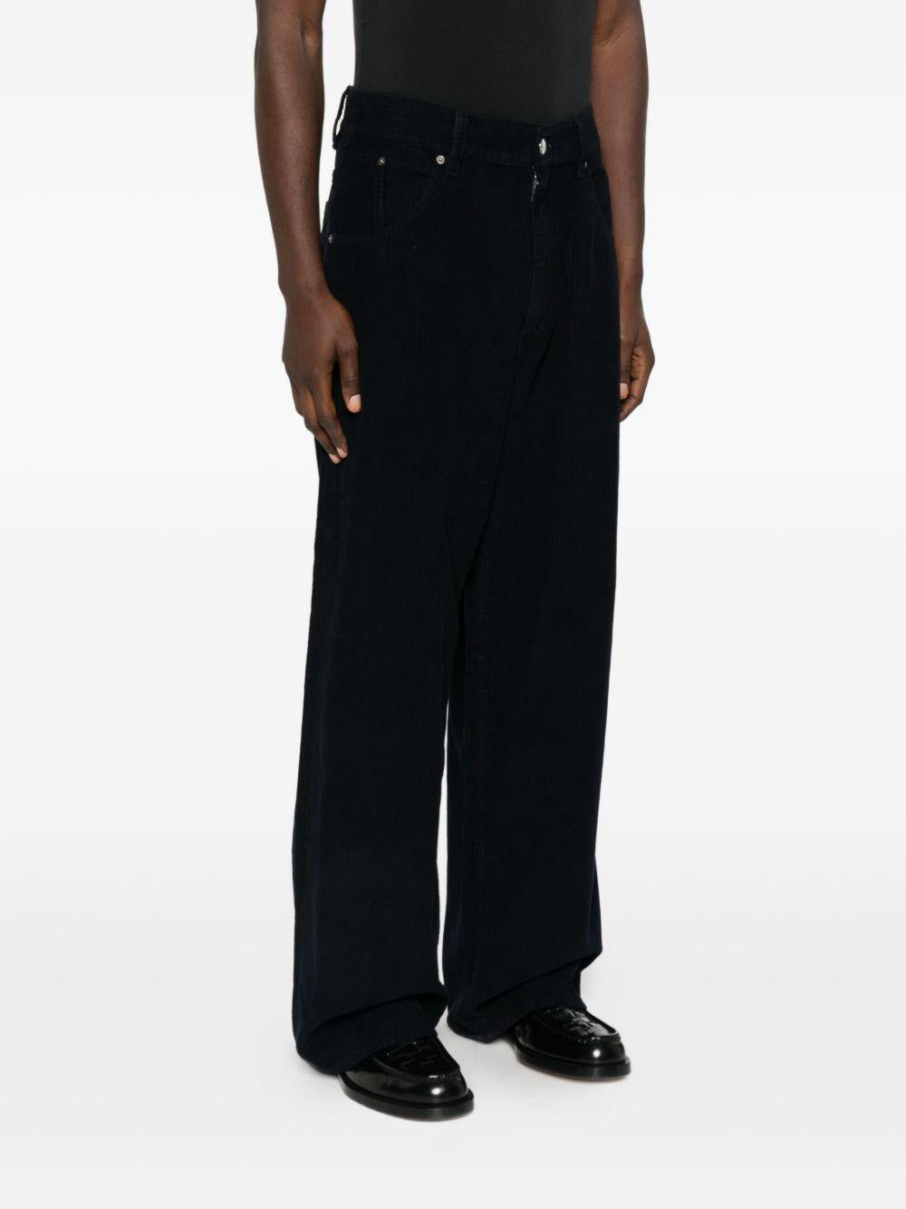 Pantaloni corduroy in blu scuro Sunflower - uomo 