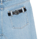 Jeans dritto con dettaglio in azzurro Coperni - donna 