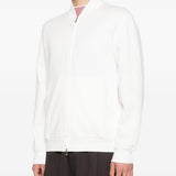 Felpa con zip in bianco Brunello cucinelli - uomo 