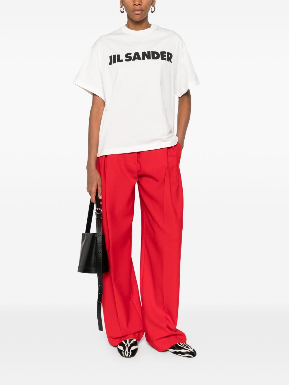 T-shirt con logo in bianco Jil sander - unisex 