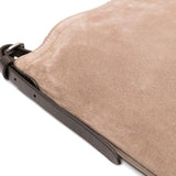 Borsa a tracolla in suede in beige Dries van noten - donna 