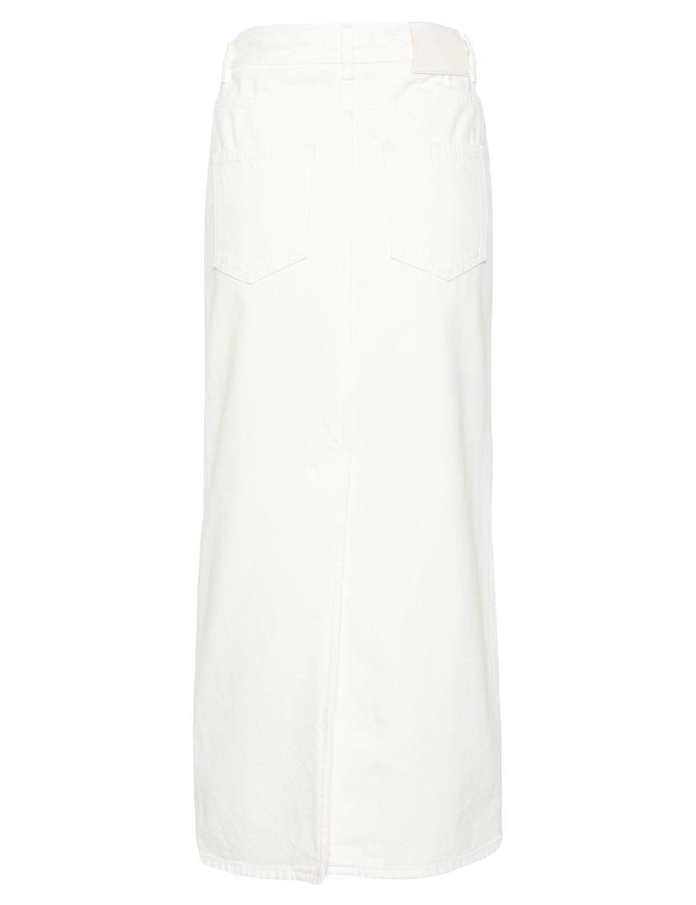 Gonna lunga ronald in bianco loulou de saison - donna 