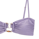 Bikini con bordi in bambù Indra in lilla 