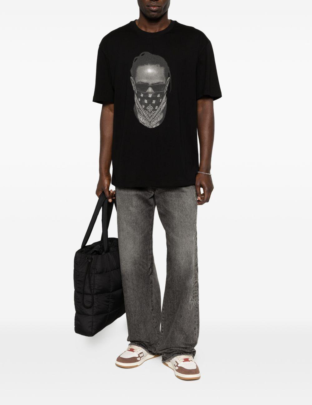 T-shirt con stampa in nero Ih nom uh nit - uomo 