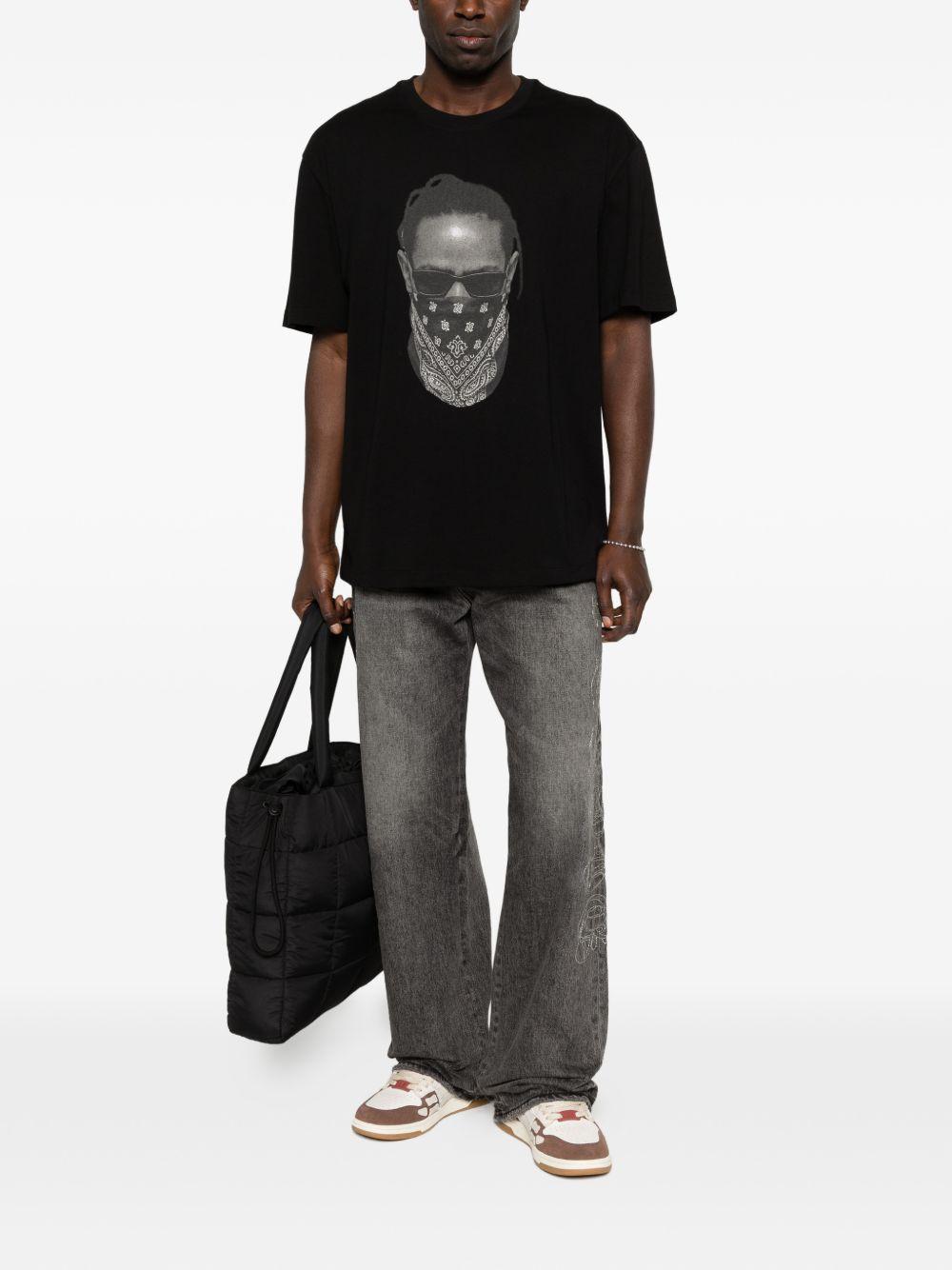 T-shirt con stampa in nero Ih nom uh nit - uomo 