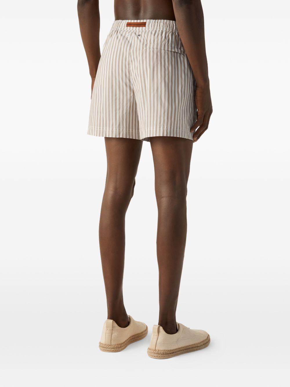 Costume da bagno a righe  in beige Zegna - uomo 