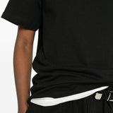 T-shirt girocollo in nero Entire studios - unisex 