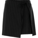 Minigonna a righe fatti in nero Maxmara sportmax - donna 
