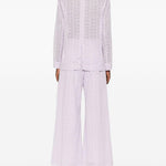 Giacca in broderie-anglaise con cravatta in viola Forte forte - donna 