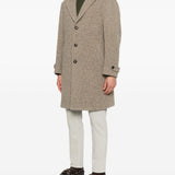 Cappotto monopetto in beige Eleventy - uomo 