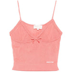 Canotta in maglia con dettaglio a fiocco in rosa Shushu/tong - donna 