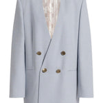 Giacca doppiopetto senza revers in azzurro chiaro Alberta Ferretti - donna 