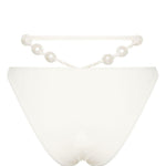 Slip bikini con perle in bianco Magda butrym - donna 