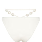 Slip bikini con perle in bianco Magda butrym - donna 